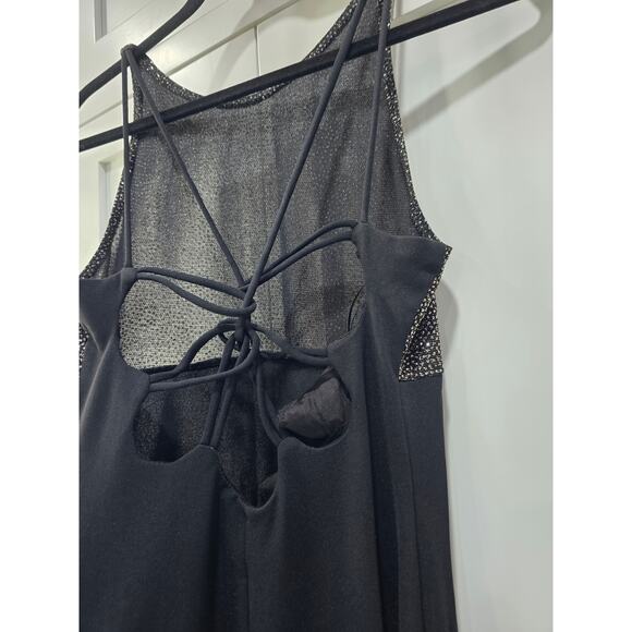 Roberta Black & Silver Evening Gown – Size Medium - Picture 9 of 16